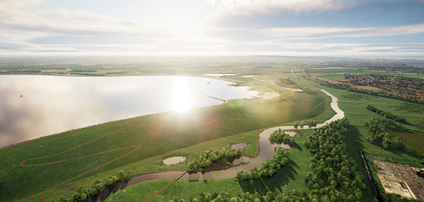 Artists impression of Abingdon reservoir